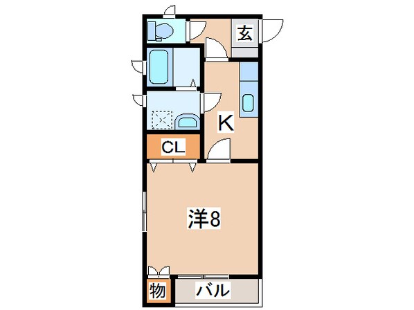 工学部東口 徒歩3分 1階の物件間取画像